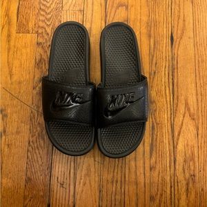 Men's Black Nike Slides